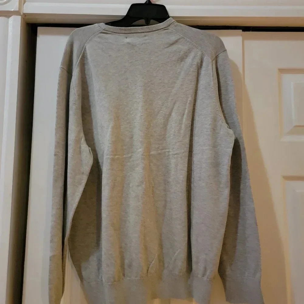 Polo Ralph Lauren Men's Gray Long Sleeve Crew Neck Pima Cotton Sweater Size XL